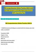 RN Comprehensive Online Practice 2023 A & B with NGN Questions and Verified Rationalized Answers, 100% Guarantee Pass