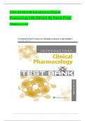 TEST BANK For Introductory Clinical Pharmacology, 12th International Edition By Susan Ford, Verified Chapters 1 - 54, Complete Newest Version