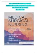 TEST BANK For Ignatavicius, Medical Surgical Nursing 10th Edition by Workman, Rebar & Heimgartner, Verified Chapters 1 - 69, Complete Newest Version