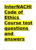 InterNACHI Code of Ethics Course test questions and answers.