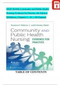 TEST BANK - DeMarco & Walsh, Community and Public Health Nursing: Evidence for Practice 4th Edition, Verified Chapters 1 - 25, Complete Newest Version