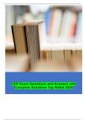 CEN Exam Questions and Answers with Complete Solutions Top Rated 2024 