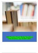 CEN Practice Exam Study Questions and Answers Top Graded 2024 