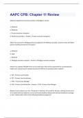 AAPC CPB: Chapter 11 Review Exam Questions & Answers Already Graded A+