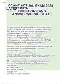  OCANZ ACTUAL EXAM 2024 LATEST WITH    QUESTIONS AND ANSWERS/GRADED A+ 