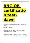 RNC-OB certification test-dawn