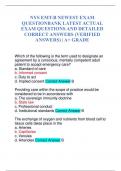 NYS EMT-B NEWEST EXAM QUESTIONBANK LATEST ACTUAL EXAM QUESTIONS AND DETAILED CORRECT ANSWERS (VERIFIED ANSWERS) | A+ GRADE