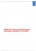 ENGR 391 Final exam 2024 Questions and answers Graded A+; Concordia