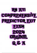 NGN ATI RN COMPREHENSIVE 2024 PREDICTOR EXAM VERIFIED ANSWERS /A+ GRADE ASSURED