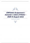 CMY2602 Assignment 1 Semester 2 2024 (779651) - DUE 19 August 2024