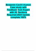 Benjamin Cavill I-human Case study with Feedback from Expert with All Sections Required;2024 Update complete 100%