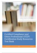 Certified Compliance and Ethics Professional (CCEP) Certification Study Resources Test Bank