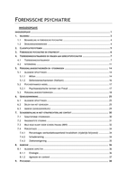 Samenvatting Forensische psychiatrie (Chris Dillen)