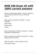 DHN 346 Exam -2 with 100- correct answers