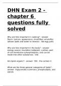 DHN Exam 2 - chapter 6 questions fully solved