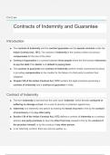 Civil Law Contracts of Indemnity and Guarantee