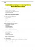 PEREGRINE EXAM REVIEW DAY 1 EXAM QUESTIONS WITH COMPLETE SOLUTIONS