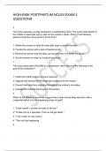 HIGH-RISK POSTPARTUM NCLEX EXAM 3 QUESTIONS