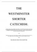 THE WESTMINSTER SHORTER CATECHISM questions and answers