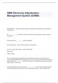 QME Electronic Adjudication Management System (EAMS) Exam Questions and Answers