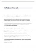 QME Exam Prep p2 Exam Questions and Answers