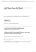 QME Exam Prep Self-Test 2 Questions and Answers