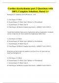 Cardiac dysrhythmias part 2 Questions with 100% Complete Solutions, Rated A+