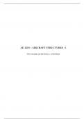 AE 1254 – AIRCRAFT STRUCTURES -1  TWO MARK QUESTION & ANSWERS 