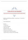 NURS 629 EXAM 2024|2025 WITH GUARANTEED ACCURATE ANSWERS|VERIFIED