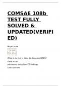 COMSAE 108b TEST FULLY SOLVED & UPDATED(VERIFIED).