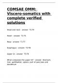 COMSAE OMM Viscero-somatics with complete verified solutions