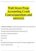 Wall Street Prep Accounting Crash Course(questions and answers).