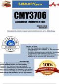 CMY3706 Assignment 1 Full Solutions Semester 2 2024 (618440)