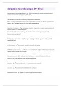 delgado microbiology 211 final Questions And Answers Graded A+