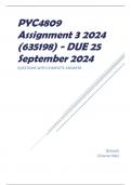 PYC4809 Assignment 3 2024 (635198) - DUE 25 September 2024