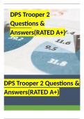 DPS Trooper 2 Questions & Answers(RATED A+)