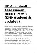 UC Adv Health Assessment Male Female Genitalia (KMH) completed with verified solutions.