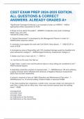 CSST EXAM PREP 2024-2025 EDITION. ALL QUESTIONS & CORRECT ANSWERS. ALREADY GRADED A+