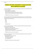 PHARM CAPSTONE ASSESSMENT 2 EXAM QUESTIONS WITH COMPLETE SOLUTIONS