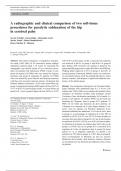 A radiographic and clinical comparison of two soft-tissue procedures for paralytic subluxation of the hip in cerebral palsy