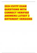 ,2024 EVITP EXAM  QUESTIONS WITH  CORRECT VERIFIED  ANSWERS LATEST 2  DIFFERENT VERSIONS