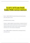 IAAP CAP Exam Study Guide With Correct Answers.