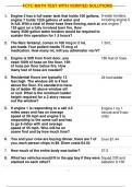 FCTC MATH TEST WITH VERIFIED SOLUTIONS