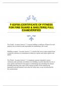 F-02/F80 {CERTIFICATE OF FITNESS FOR FIRE GUARD & SHELTERS} FULL EXAM|VERIFIED