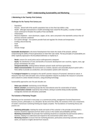 Samenvatting / Summary Sustainability Marketing