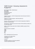 IC&RC Domain I- Screening, Assessment