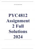 PYC4812 Assignment 2 (COMPLETE QUESTIONS & ANSWERS) 2024 (546318)- DUE 12 August 2024 ;100 % TRUSTED workings, Expert Solved, Explanations and Solutions. 