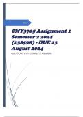 CMY3705 Assignment 1 Semester 2 2024 (238598) - DUE 23 August 2024