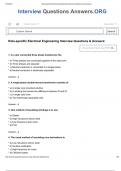 Role-specific Electrical Engineering Interview Questions & Answers: