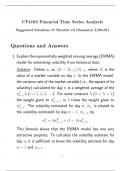 CF4103 Financial Time Series Analysis  Suggested Solutions of Tutorial 10 (Semester 2/06-07)